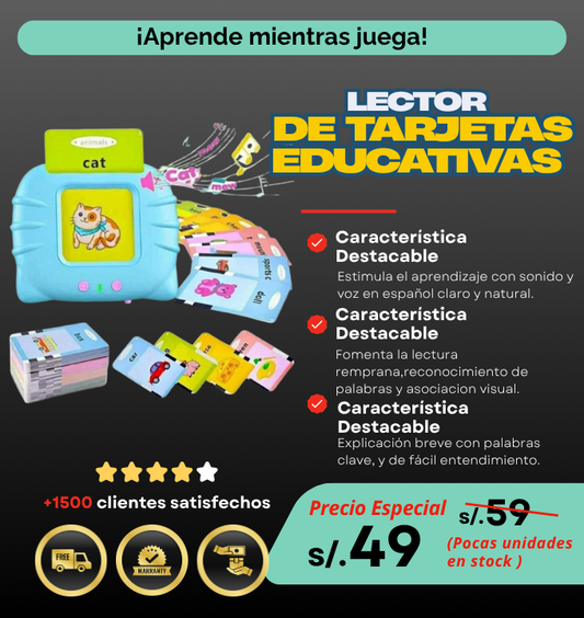 Lector de tarjetas ingles-español